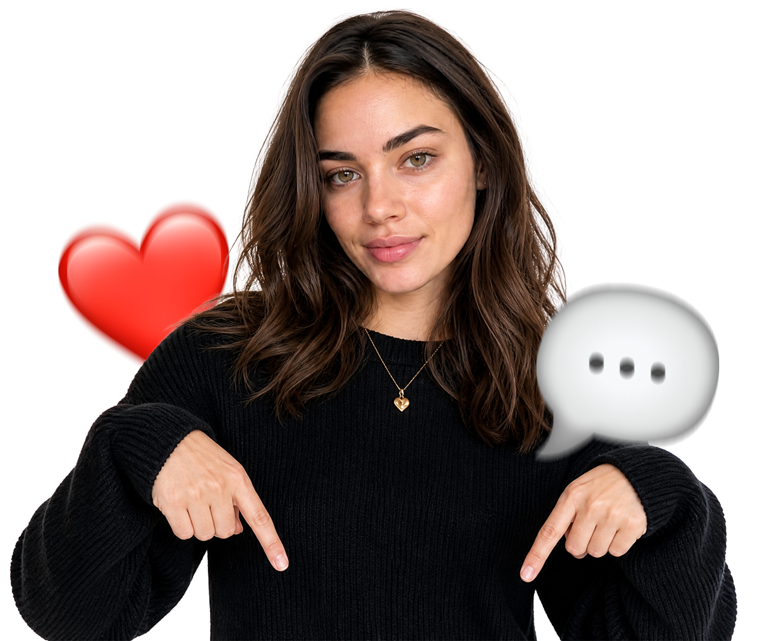 Girl pointing