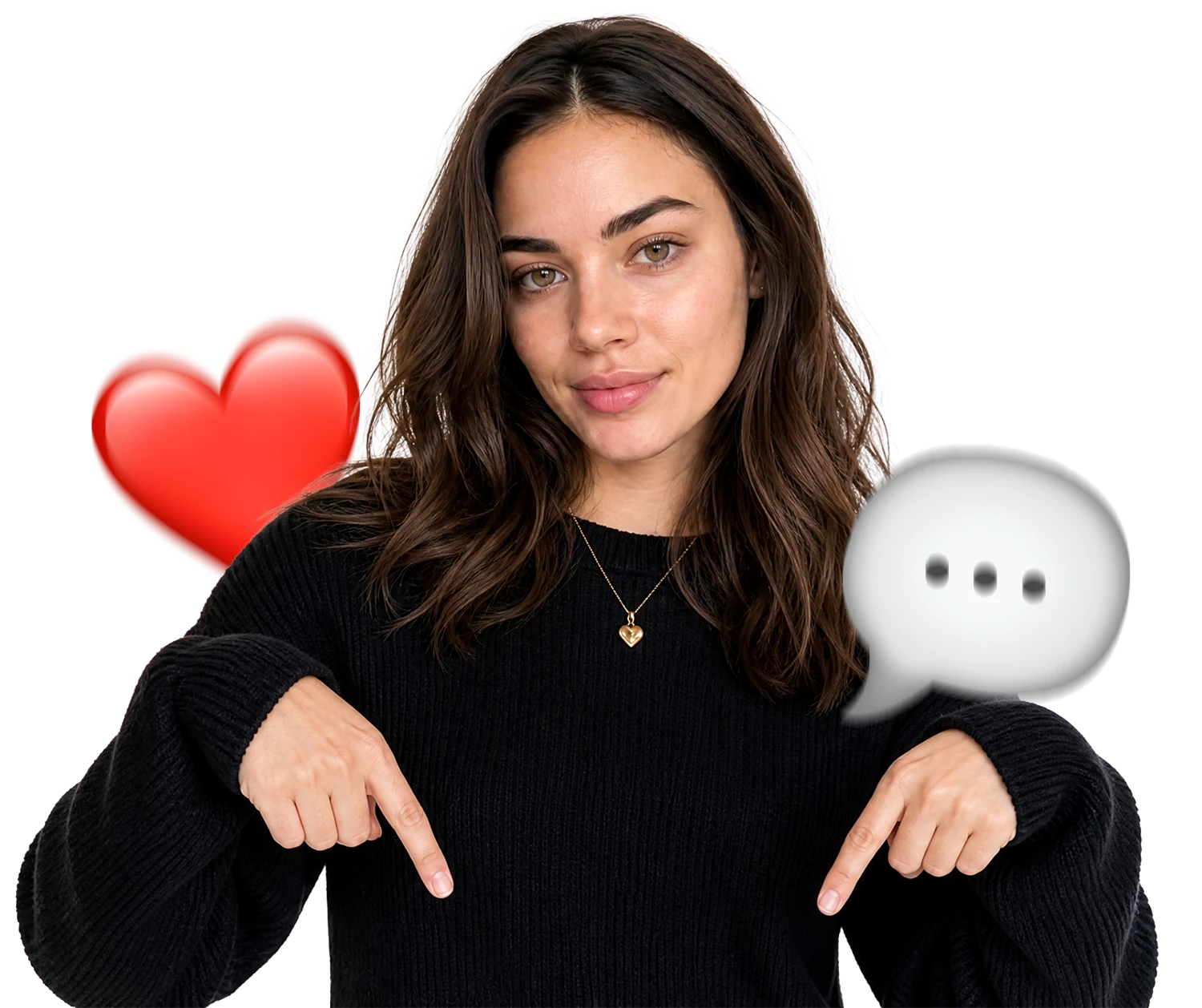 Girl pointing